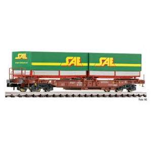 Fleischmann 845370 Carro con casse mobili Sae scala N 1:160