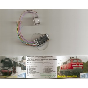 Zimo MX654R Zimo decoder sound con altoparlante vapore/diesel DB