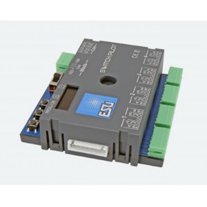 Esu 51830 Switchpilot 3 Decoder accessori per 4 bobine doppie magnetiche, 2 x Servo, DCC / MM, 1A